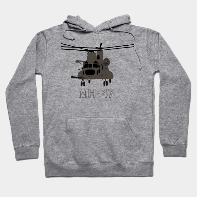 MH-47 Chinook, 160th SOAR Night Raiders Hoodie by Dexter Lifestyle